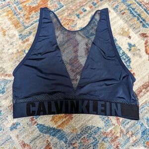 Calvin Klein Navy Blue Women's Bralette
